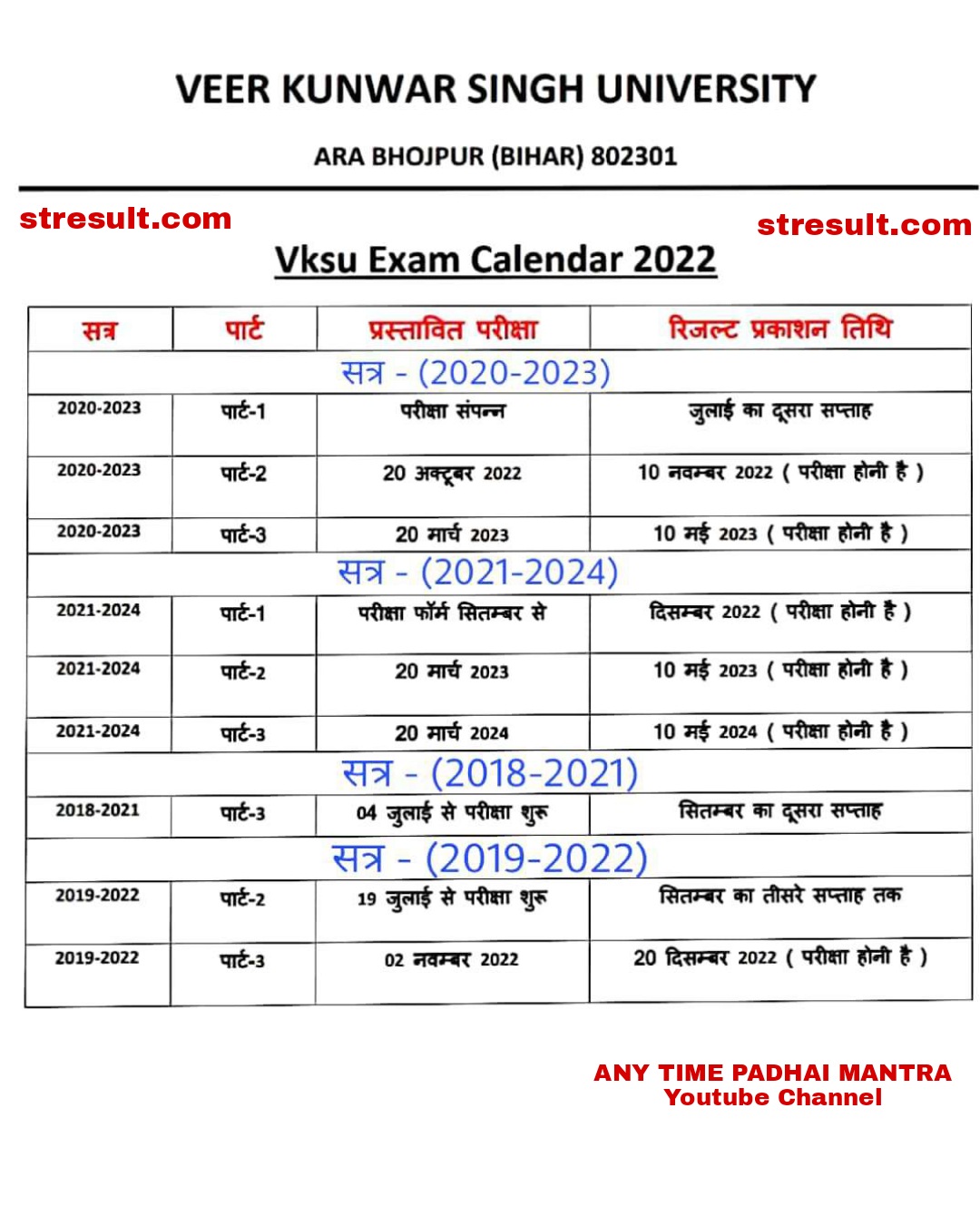 Vksu Calendar 2025 Pdf Download 